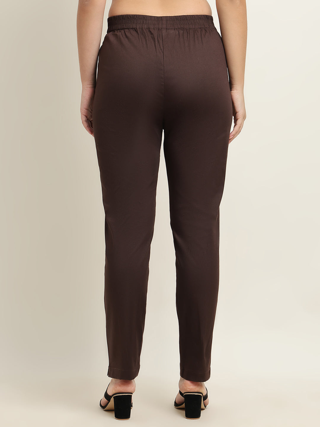 Women’s Brown 100% Cotton Bottom – Starchable, Comfort Fit | Beppi-Tippi
