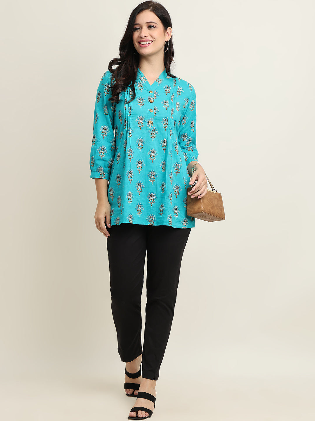 Women’s Black 100% Cotton Bottom – Starchable, Comfort Fit | Beppi-Tippi