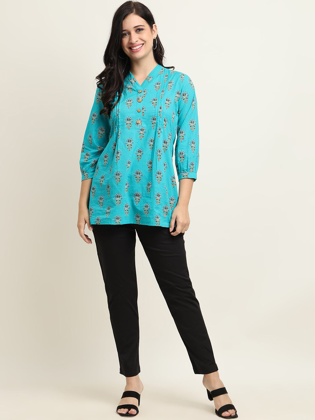 Women’s Black 100% Cotton Bottom – Starchable, Comfort Fit | Beppi-Tippi