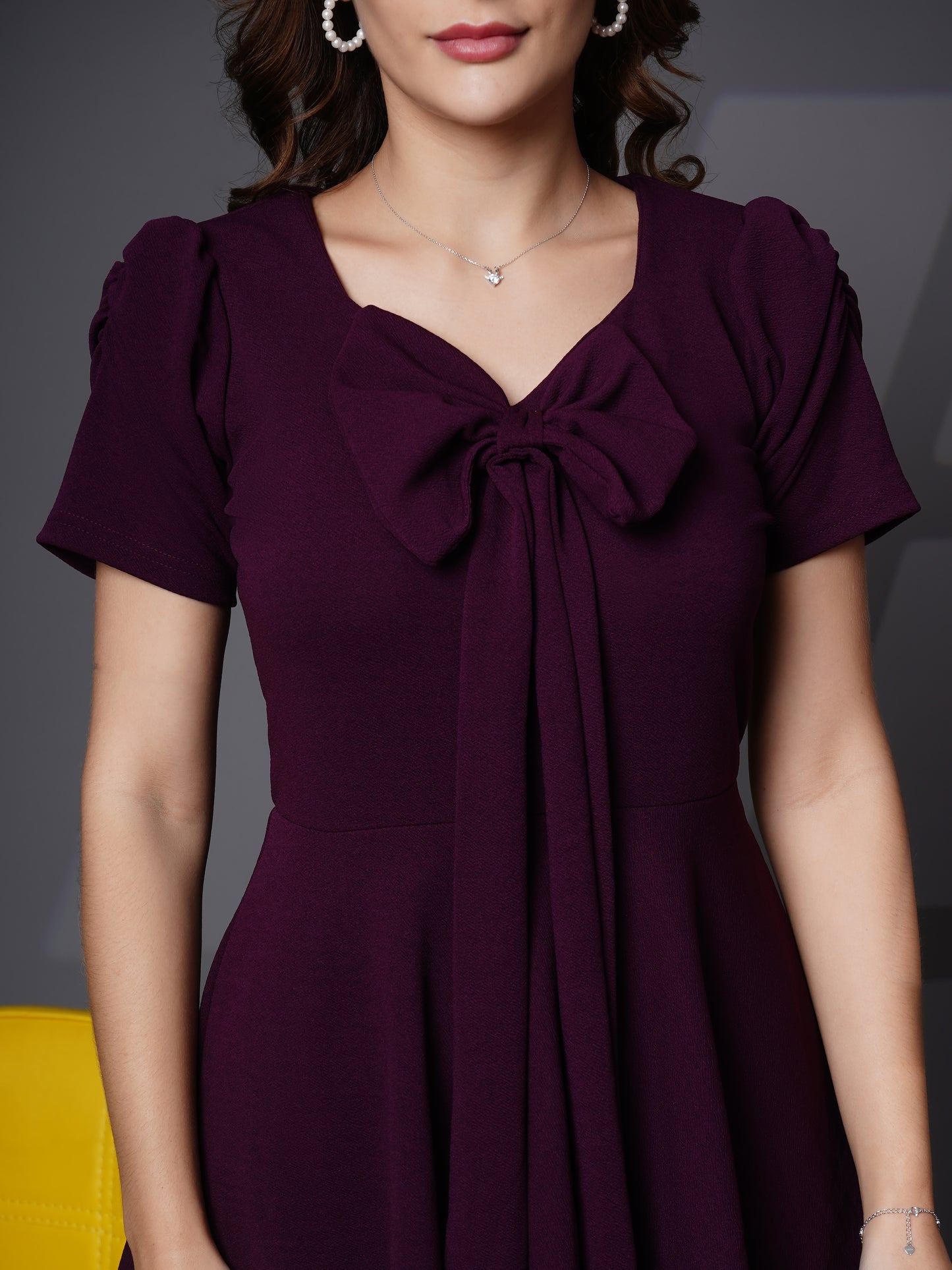 Woman layered dress Purple