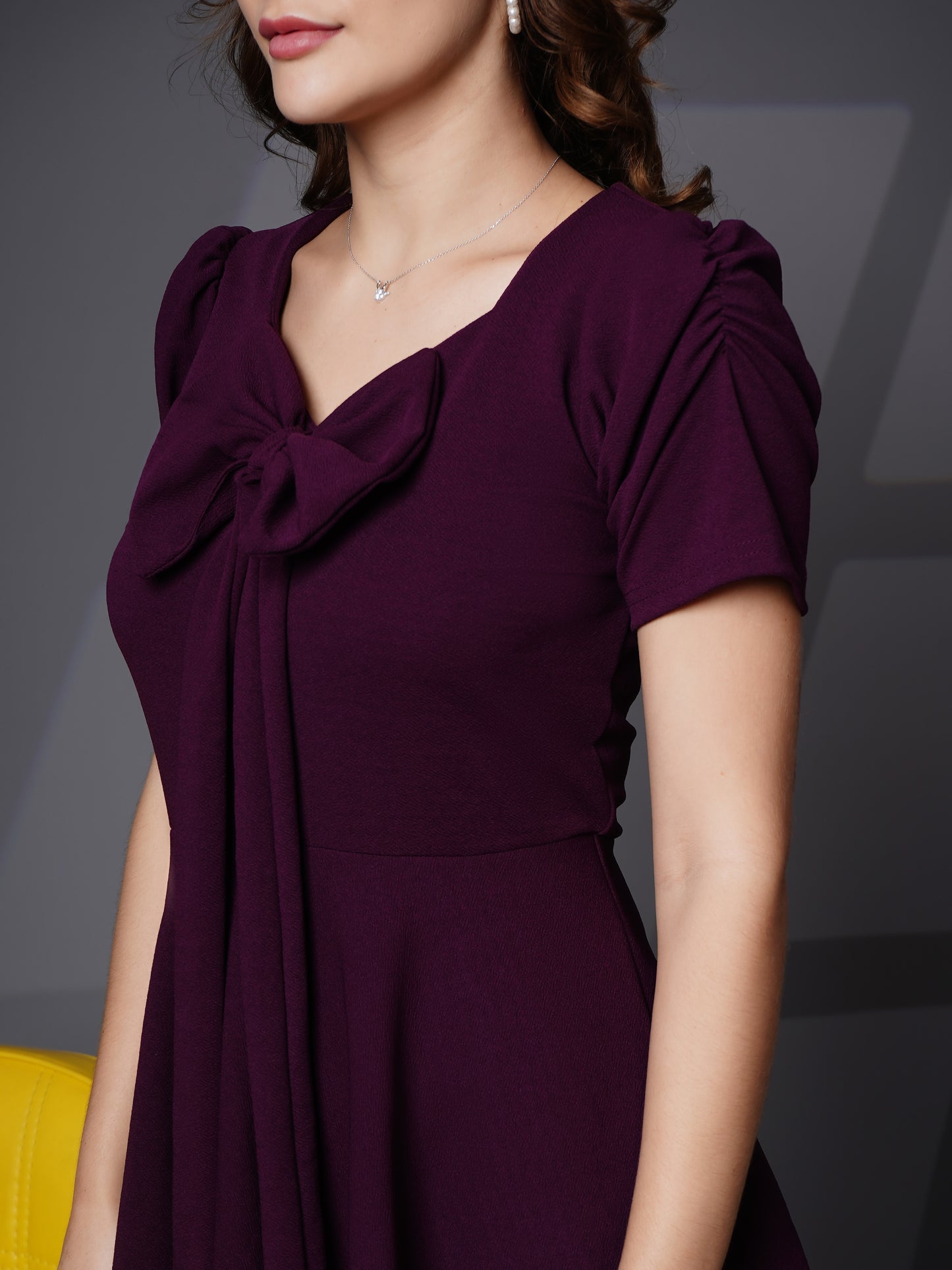 Woman layered dress Purple