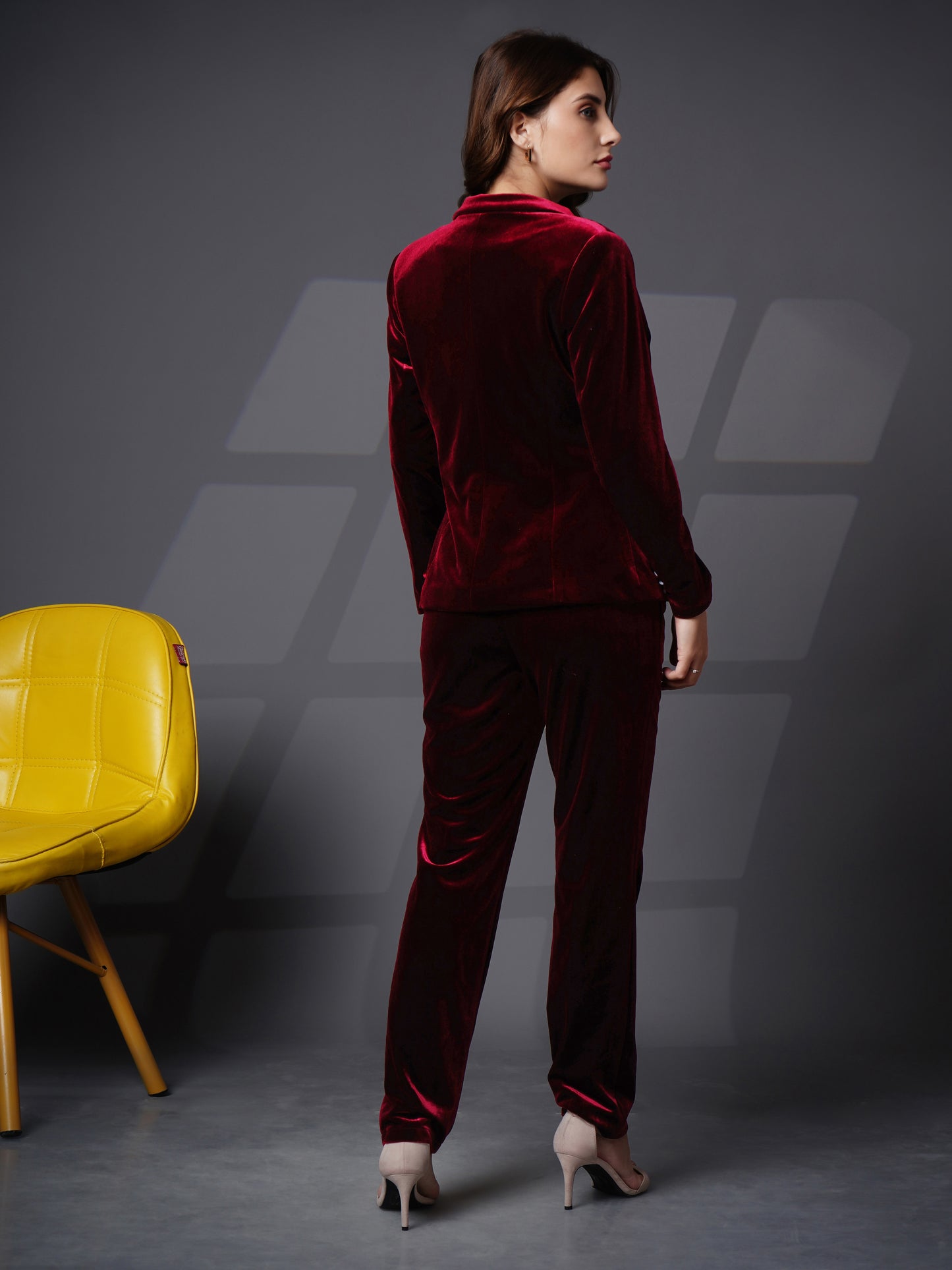 Velvet breasted two piece formal suit